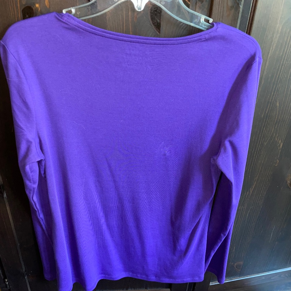PRICE DROP! Talbot's Long Sleeve Tee - 100% Pima Cotton - Women's M - Picture 5 of 10